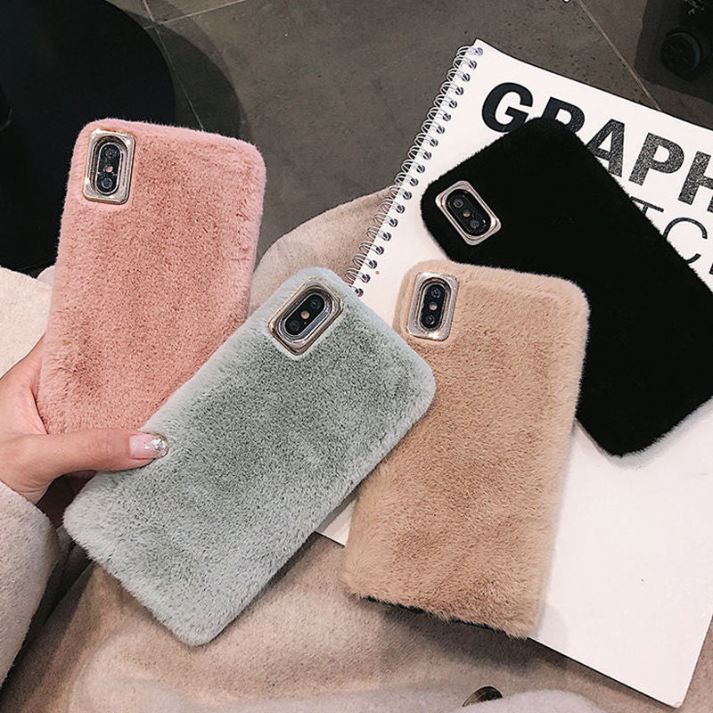 Cute Winter Warm fur Phone Case