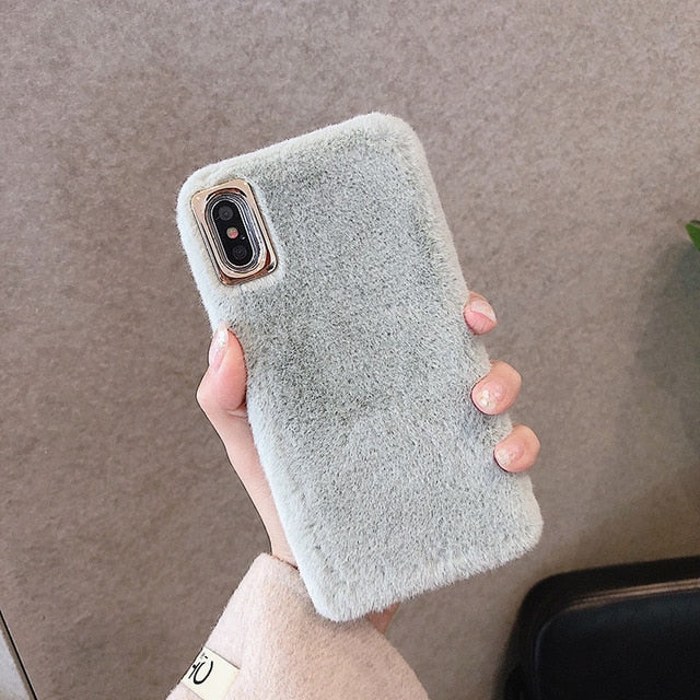 Cute Winter Warm fur Phone Case
