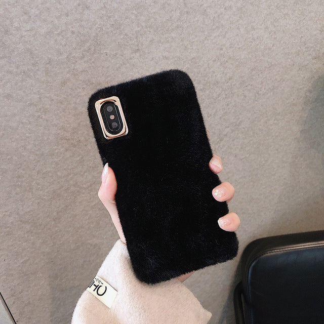 Winter Warm Plush Phone Case