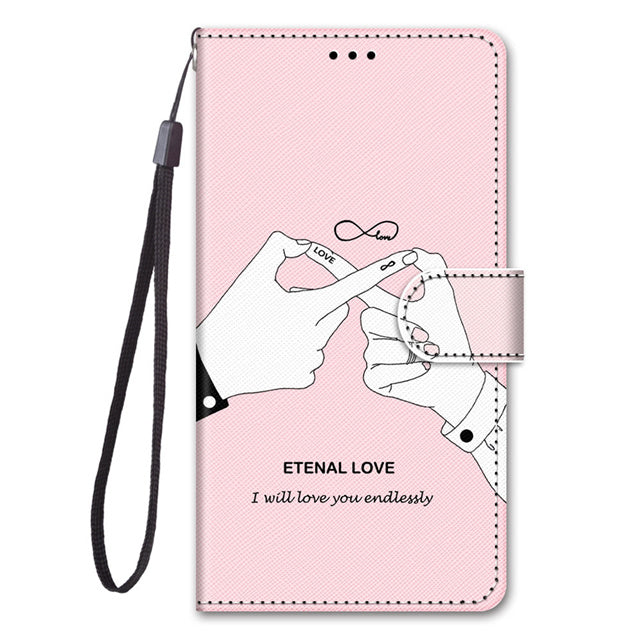 Luxury Leather Flip Wallet Case For Samsung Galaxy J2 Pro J3 J5 J7 2016 2017 EU J4 J6 Plus J8 2018 3D Cartoon Stand Phone Cover