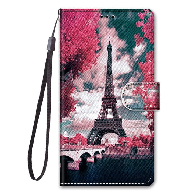 Luxury Leather Flip Wallet Case For Samsung Galaxy J2 Pro J3 J5 J7 2016 2017 EU J4 J6 Plus J8 2018 3D Cartoon Stand Phone Cover
