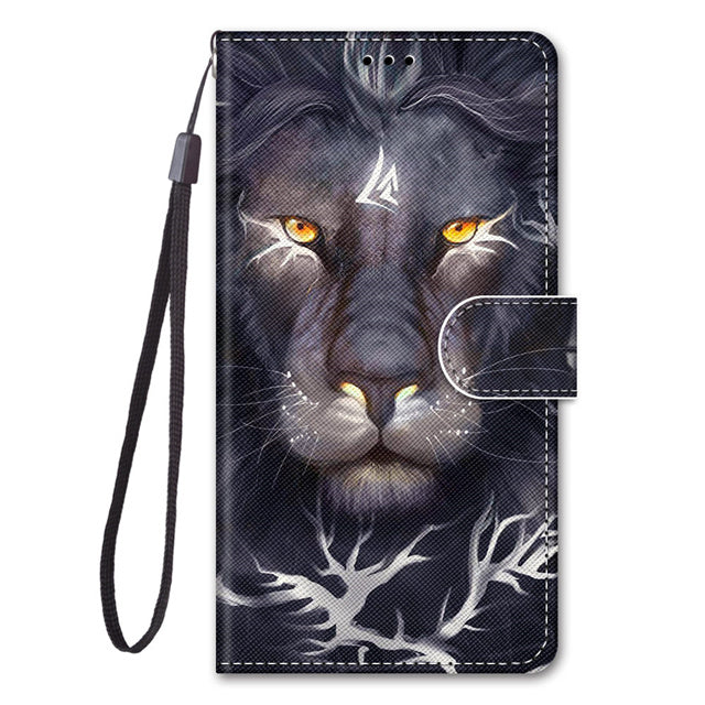 Luxury Leather Flip Wallet Case For Samsung Galaxy J2 Pro J3 J5 J7 2016 2017 EU J4 J6 Plus J8 2018 3D Cartoon Stand Phone Cover