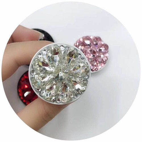 CZ diamond print holder Stand cell phone case For iPhone11 Pro MAX 6 6S 7 7Plus 8 8Plus X XR XS Max Soft TPU bracket cases Coque