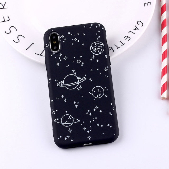 Outer Space Soft Silicone Matte Case
