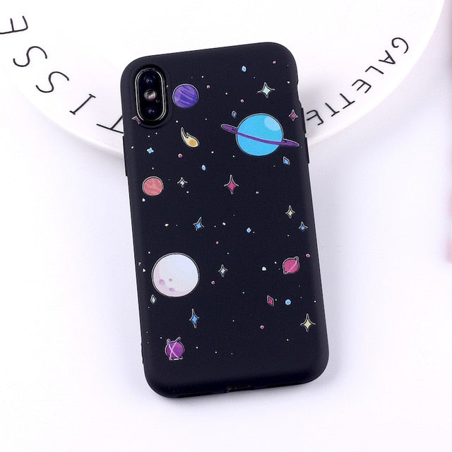 Outer Space Soft Silicone Matte Case