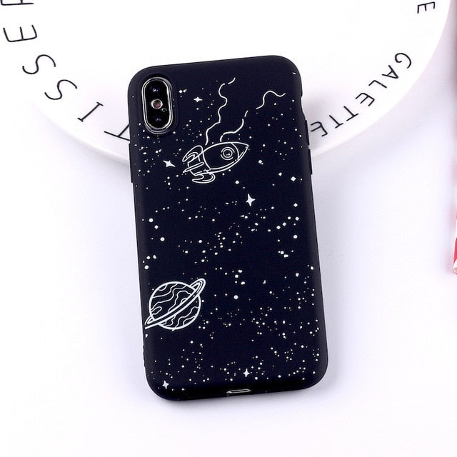 Outer Space Soft Silicone Matte Case