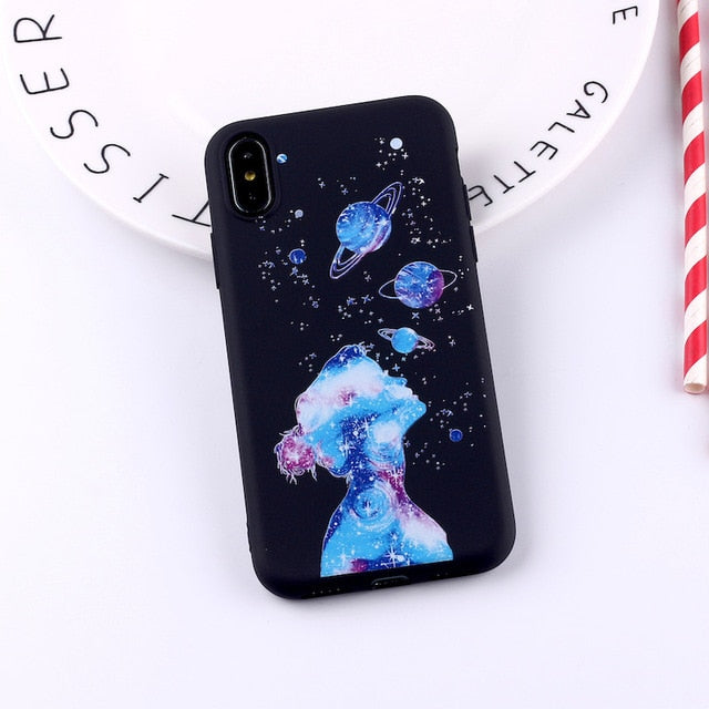 Outer Space Soft Silicone Matte Case