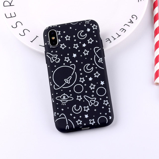 Outer Space Soft Silicone Matte Case
