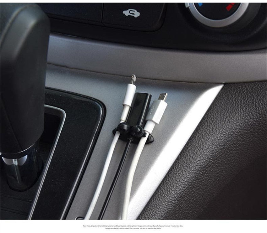 Mini Adhesive Car Charger Line Clasp Clamp