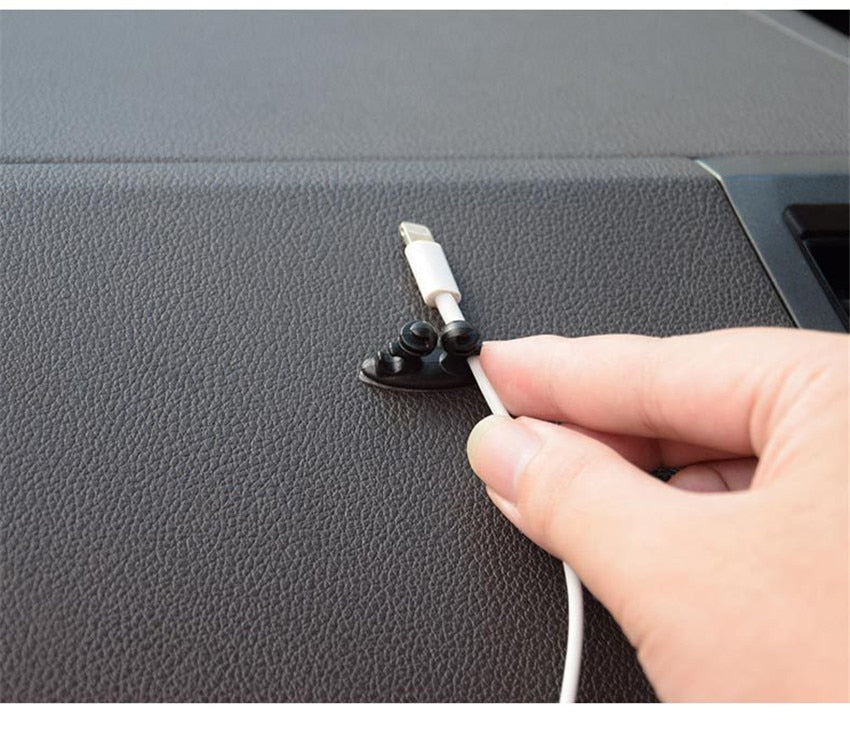 Mini Adhesive Car Charger Line Clasp Clamp