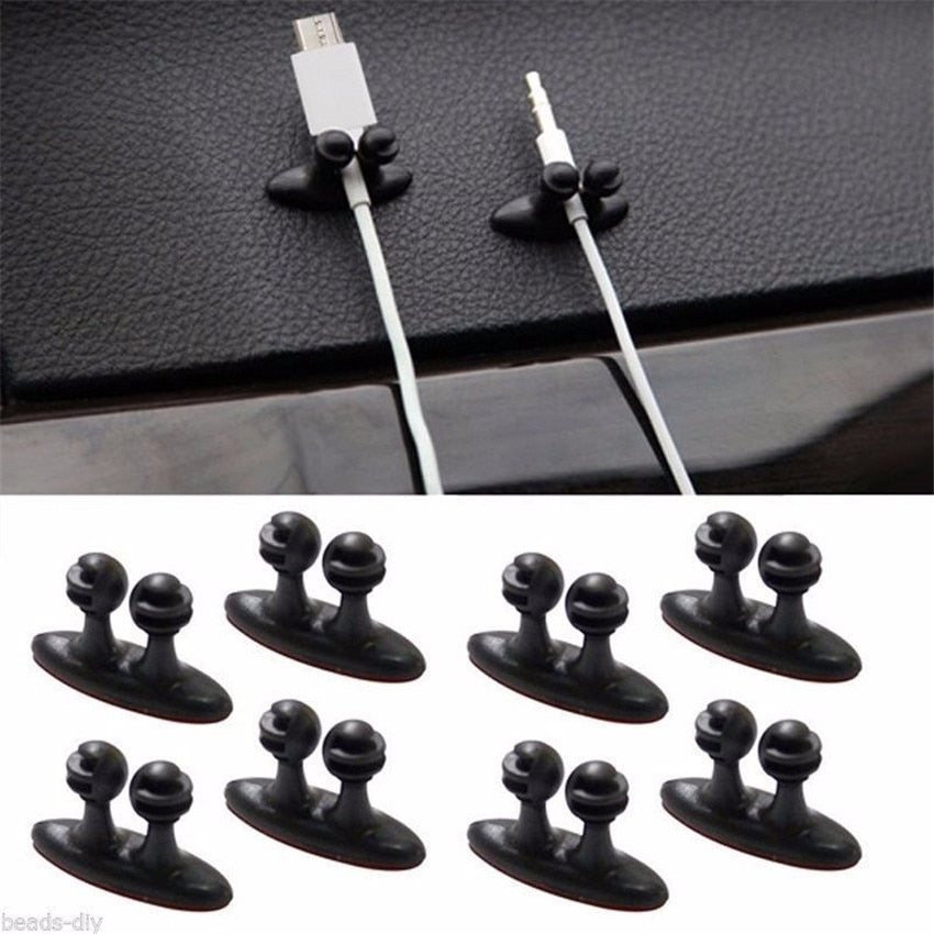 Mini Adhesive Car Charger Line Clasp Clamp