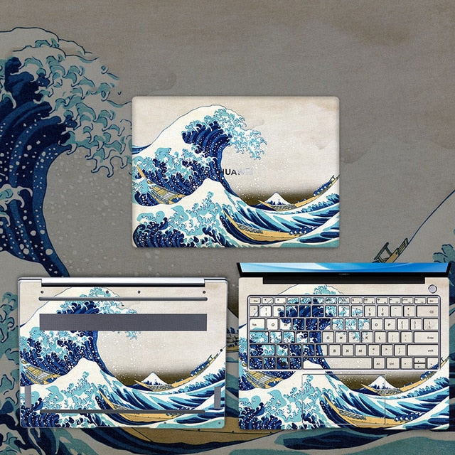 Full Set Colorful Print Laptop Skin