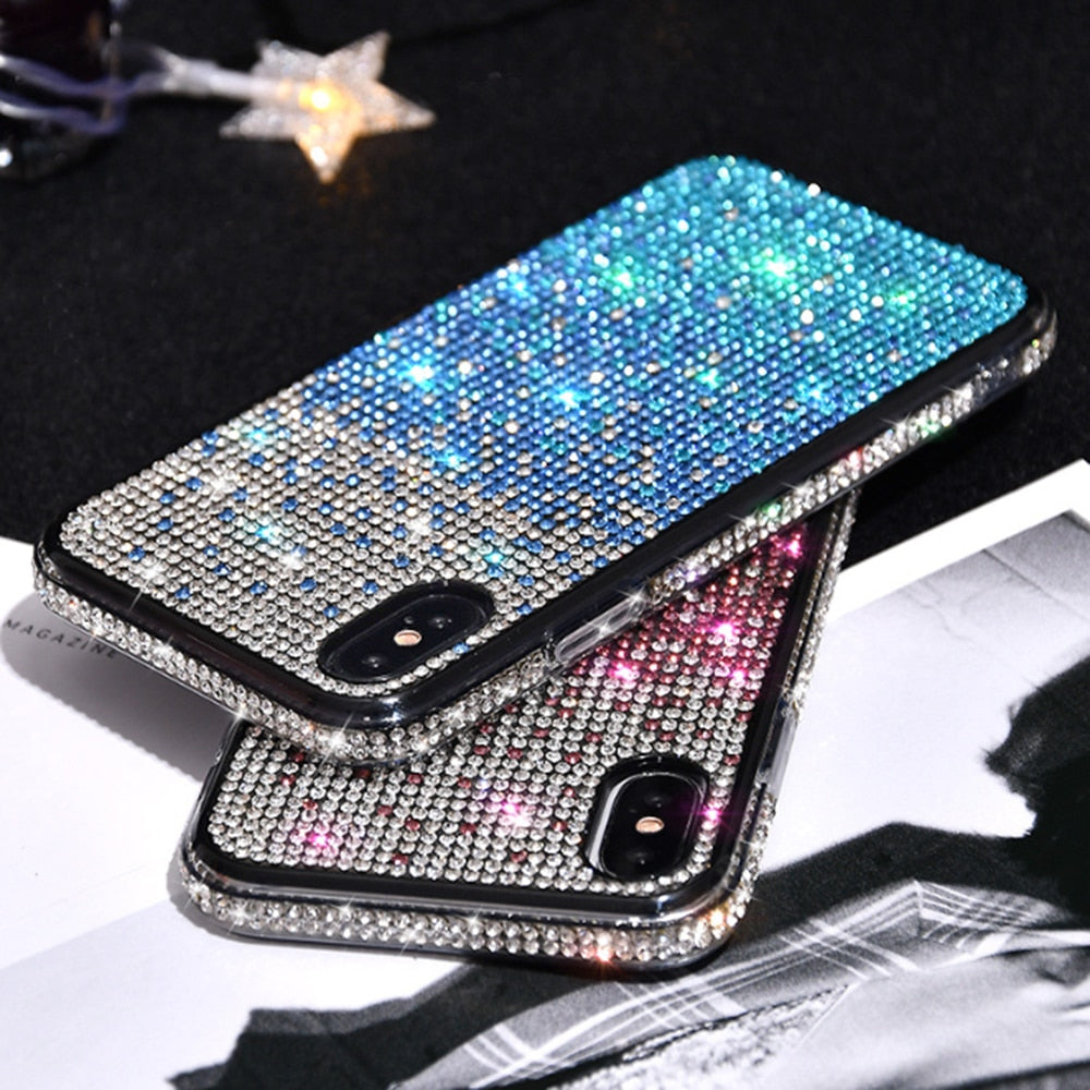 Shining Diamond Gradient Color Case