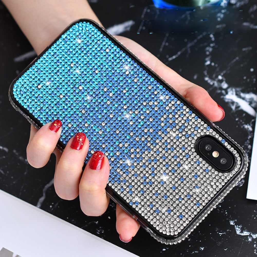 Shining Diamond Gradient Color Case