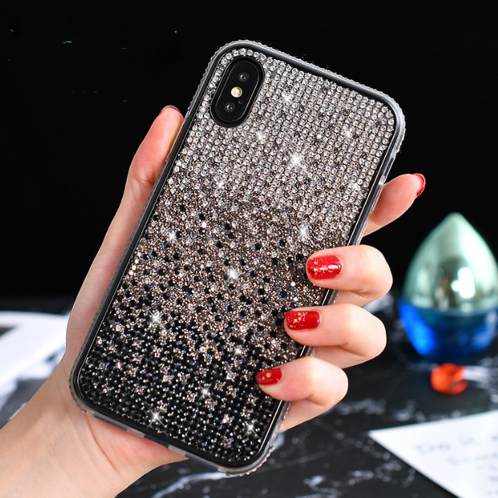 Shining Diamond Gradient Color Case