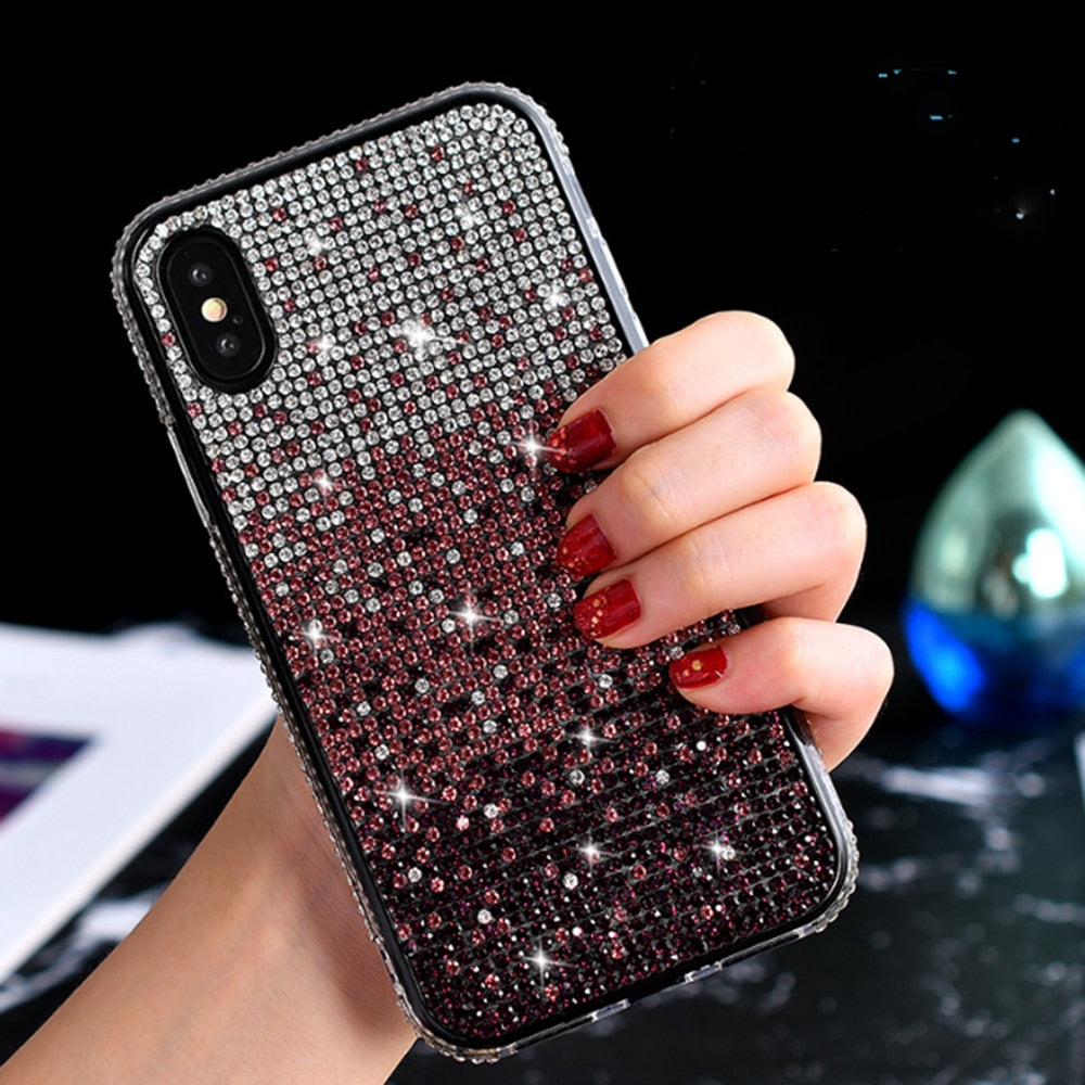 Shining Diamond Gradient Color Case