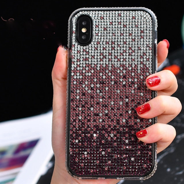 Shining Diamond Gradient Color Case