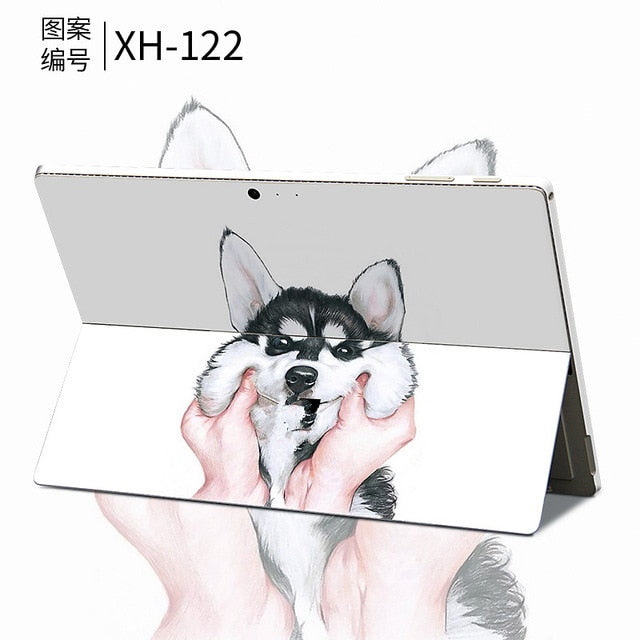 Marble Print Tablet Stickers