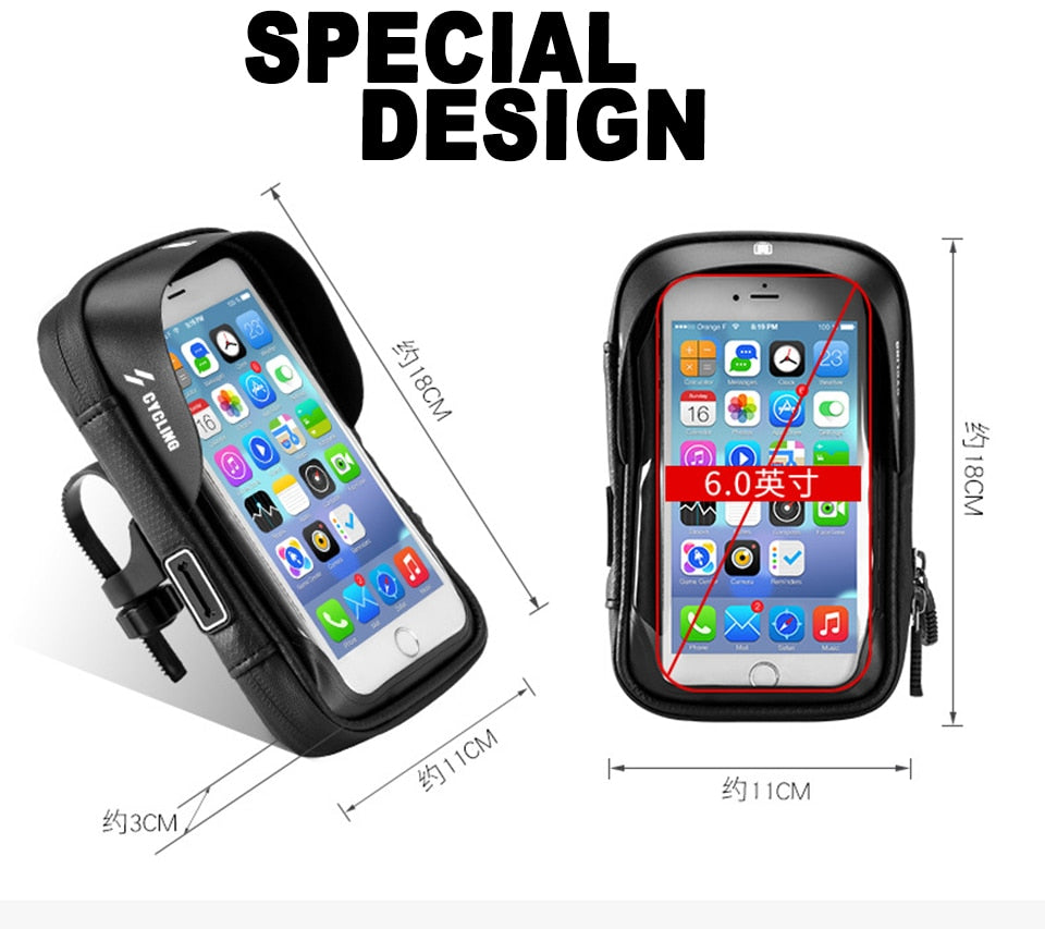 Bicycle Bag Waterproof Touch Screen Case