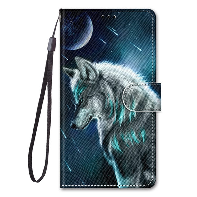 Luxury Leather Flip Wallet Case For Samsung Galaxy J2 Pro J3 J5 J7 2016 2017 EU J4 J6 Plus J8 2018 3D Cartoon Stand Phone Cover