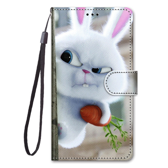 Luxury Leather Flip Wallet Case For Samsung Galaxy J2 Pro J3 J5 J7 2016 2017 EU J4 J6 Plus J8 2018 3D Cartoon Stand Phone Cover