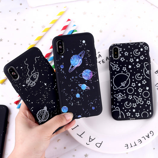 Outer Space Soft Silicone Matte Case
