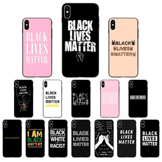 Yinuoda Black Lives Matter Newly Arrived Black Cell Phone Case for iPhone 11 pro XS MAX 8 7 6 6S Plus X 5 5S SE XR SE2020