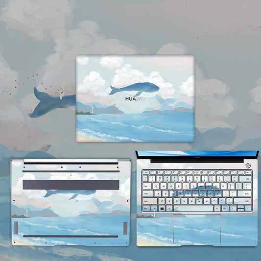 Full Set Colorful Print Laptop Skin